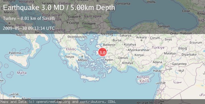 Map of NEAR THE COAST OF WESTERN TURKEY