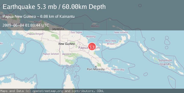 Map of EASTERN NEW GUINEA REG., P.N.G.
