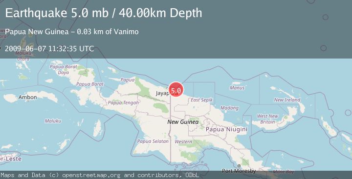 Map of NEAR N COAST OF NEW GUINEA, PNG.