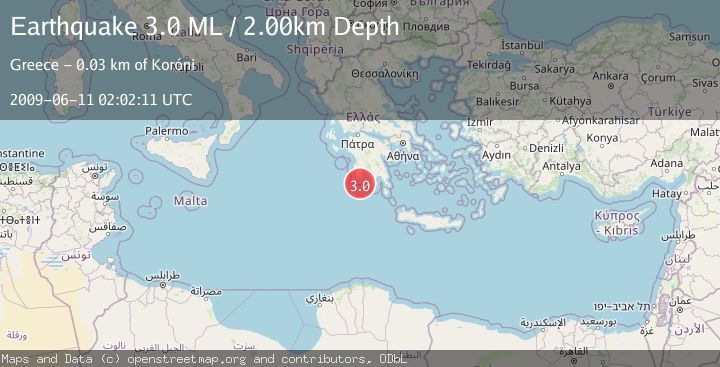 Map of SOUTHERN GREECE