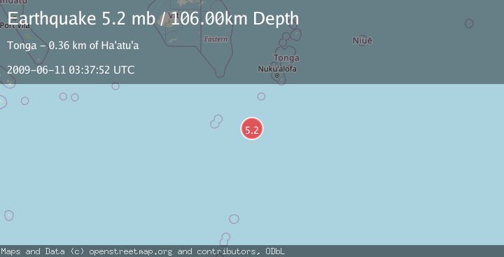 Map of SOUTH OF FIJI ISLANDS