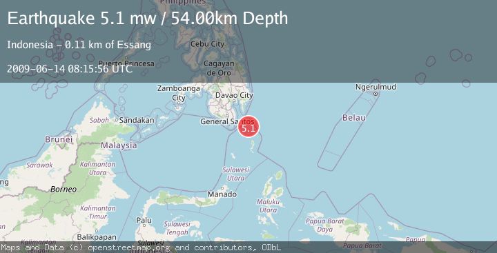 Map of MINDANAO, PHILIPPINES
