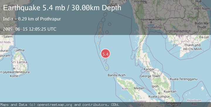 Map of NICOBAR ISLANDS, INDIA REGION