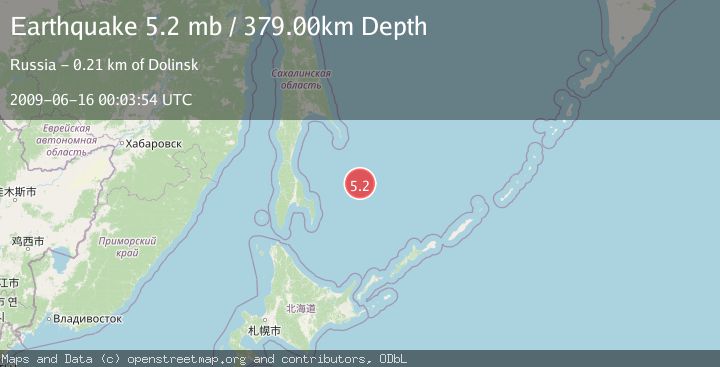 Map of SEA OF OKHOTSK