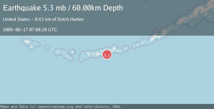 Map of ANDREANOF ISLANDS, ALEUTIAN IS.
