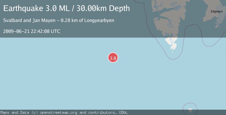 Map of SVALBARD REGION