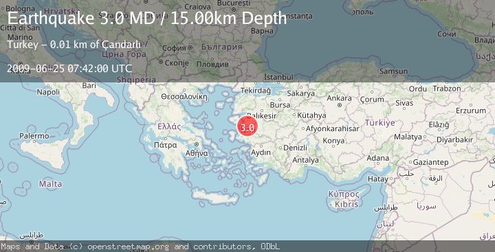 Map of NEAR THE COAST OF WESTERN TURKEY