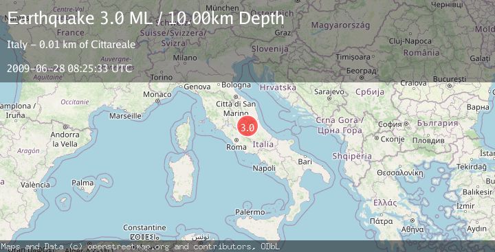 Map of CENTRAL ITALY