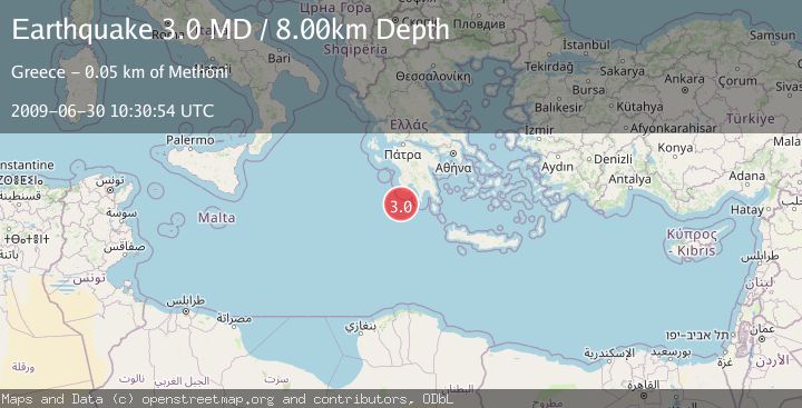Map of SOUTHERN GREECE