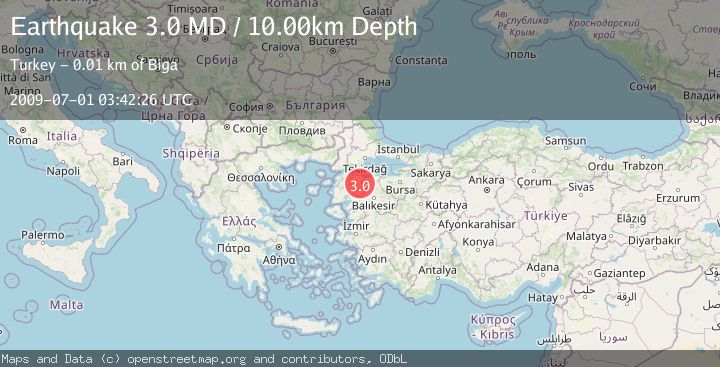 Map of WESTERN TURKEY