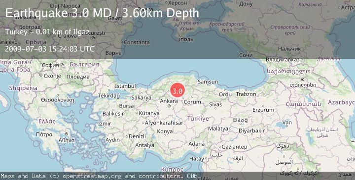 Map of CENTRAL TURKEY