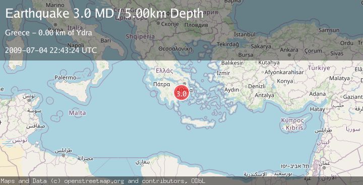 Map of SOUTHERN GREECE