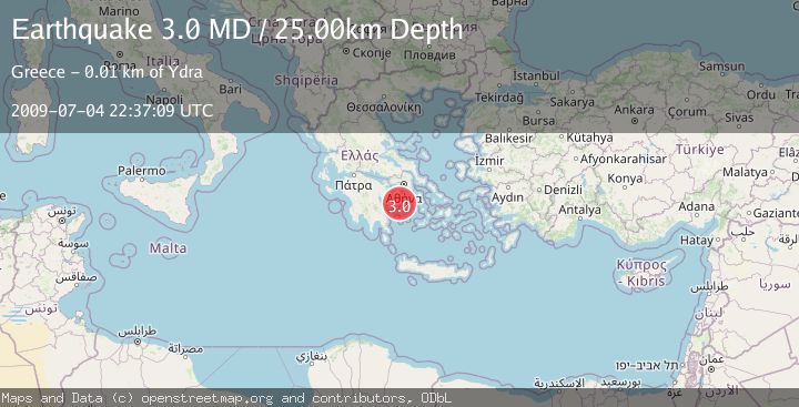 Map of SOUTHERN GREECE