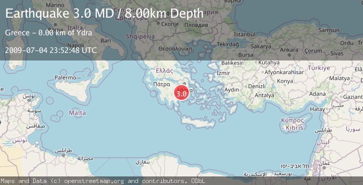 Map of SOUTHERN GREECE