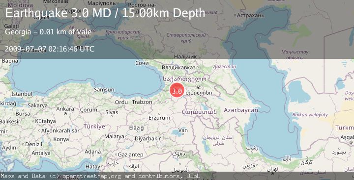 Map of GEORGIA (SAK'ART'VELO)