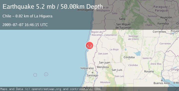 Map of COQUIMBO, CHILE