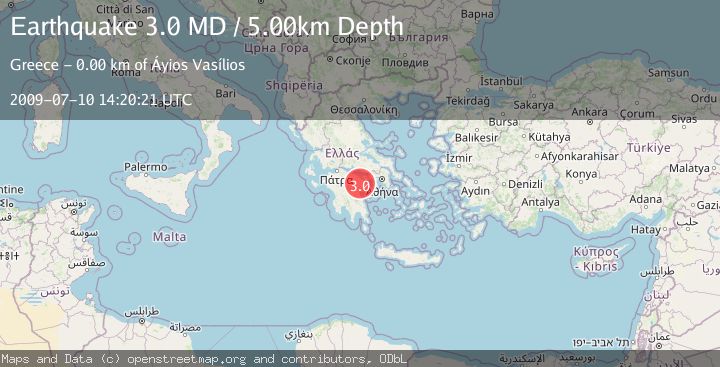 Map of SOUTHERN GREECE