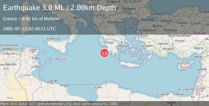 Map of SOUTHERN GREECE