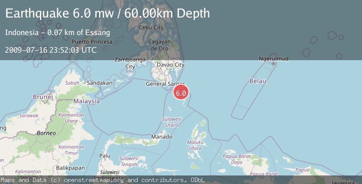 Map of MINDANAO, PHILIPPINES