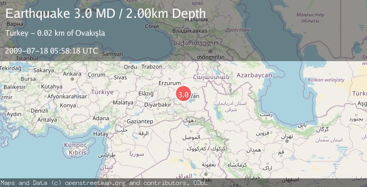Map of EASTERN TURKEY