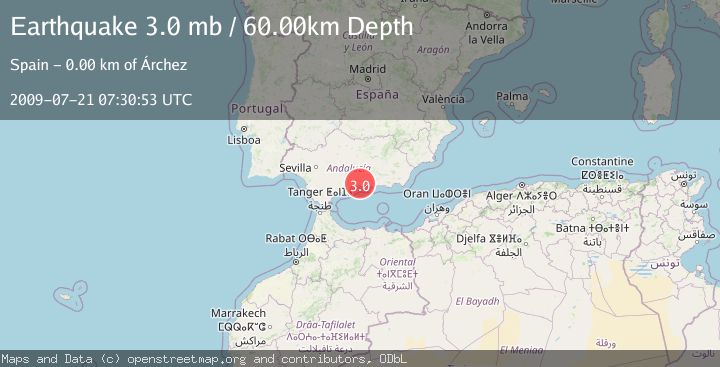 Map of STRAIT OF GIBRALTAR