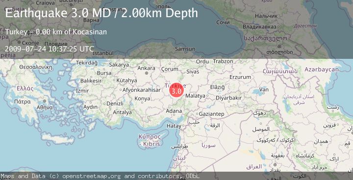 Map of CENTRAL TURKEY