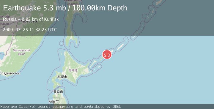 Map of KURIL ISLANDS