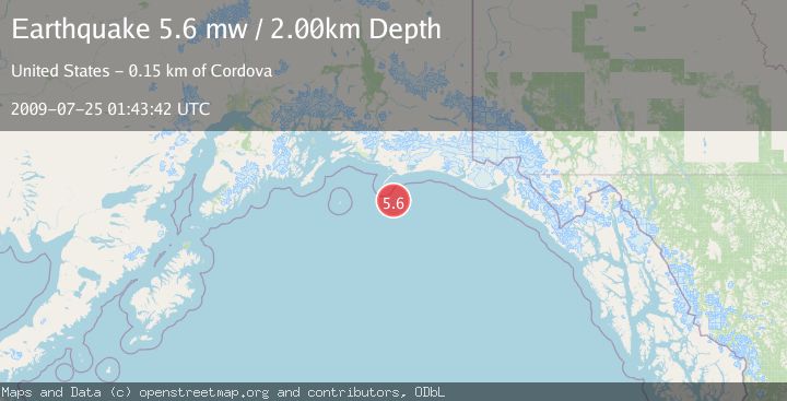 Map of GULF OF ALASKA
