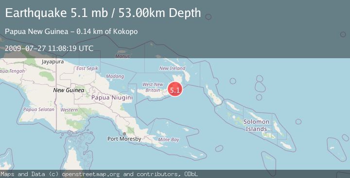 Map of NEW BRITAIN REGION, P.N.G.
