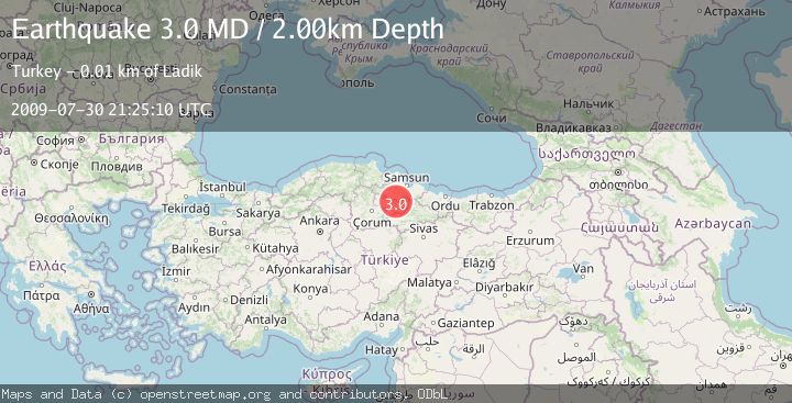 Map of CENTRAL TURKEY