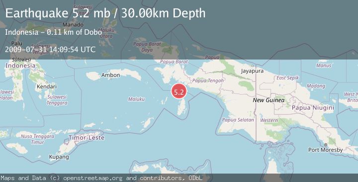 Map of NEAR S COAST OF PAPUA, INDONESIA