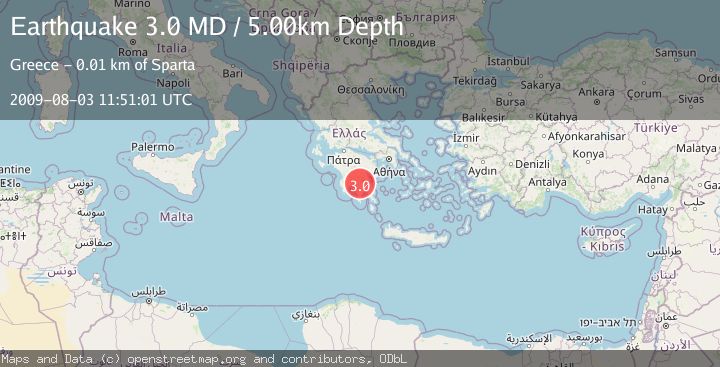 Map of SOUTHERN GREECE