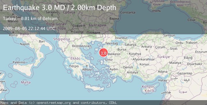 Map of NEAR THE COAST OF WESTERN TURKEY