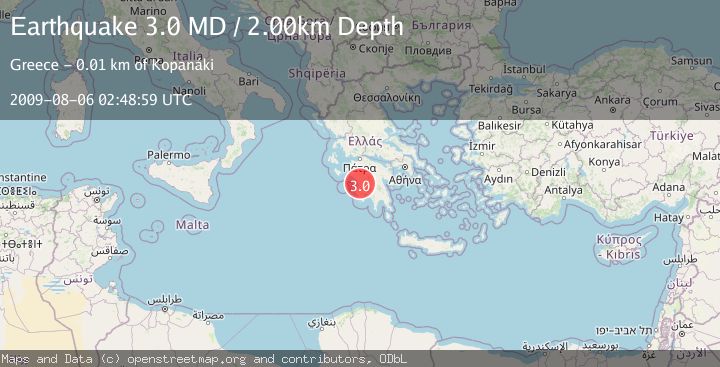 Map of SOUTHERN GREECE