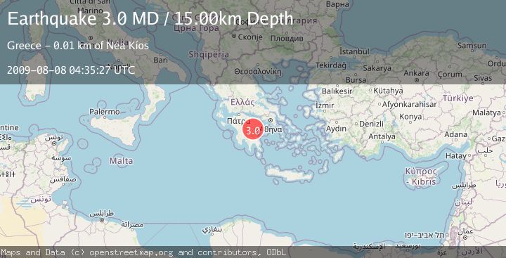 Map of SOUTHERN GREECE