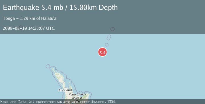 Map of SOUTH OF KERMADEC ISLANDS