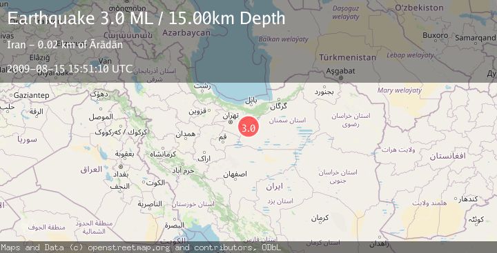 Map of NORTHERN IRAN