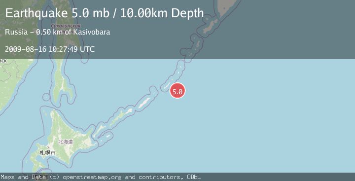 Map of KURIL ISLANDS