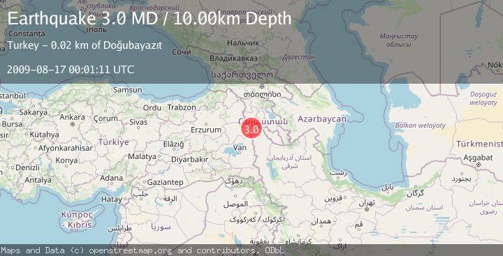 Map of TURKEY-IRAN BORDER REGION