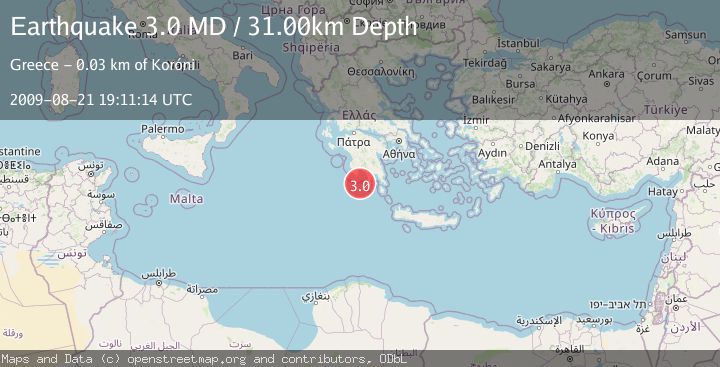 Map of SOUTHERN GREECE