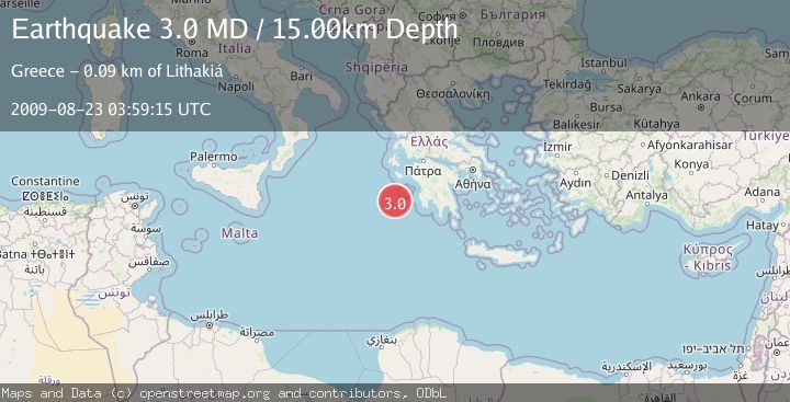 Map of CENTRAL MEDITERRANEAN SEA