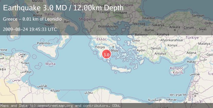 Map of SOUTHERN GREECE