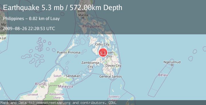 Map of BOHOL, PHILIPPINES