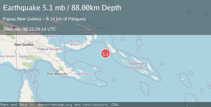 Map of BOUGAINVILLE REGION, P.N.G.