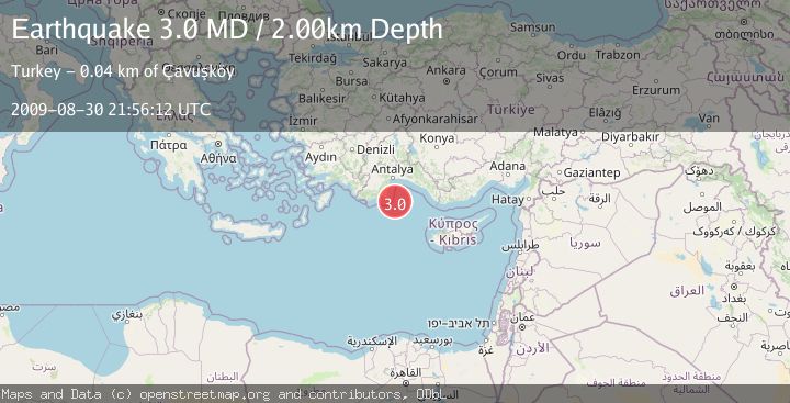 Map of WESTERN TURKEY