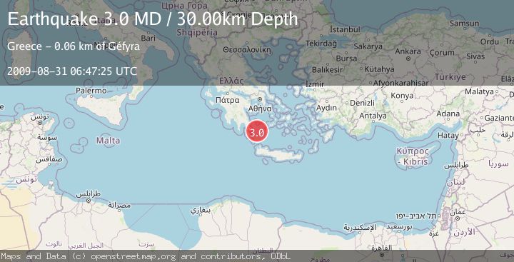 Map of SOUTHERN GREECE