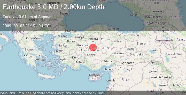 Map of CENTRAL TURKEY