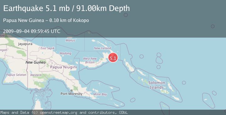 Map of NEW IRELAND REGION, P.N.G.