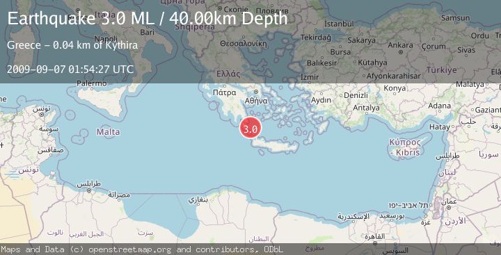 Map of SOUTHERN GREECE