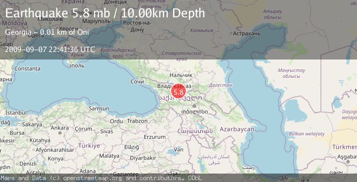 Map of GEORGIA (SAK'ART'VELO)